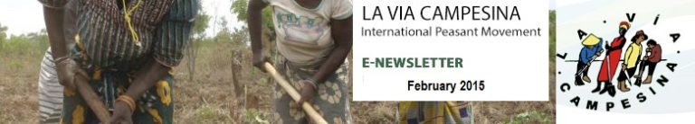 La Via Campesina: February 2015 Newsletter- Now available